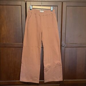 Abercrombie & Fitch Wide Leg Pants Tan/Rust Size Small